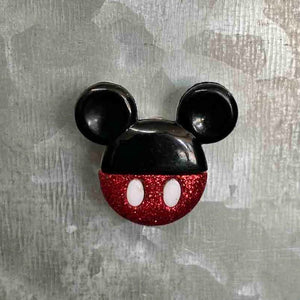 Glitter Mickey or Minnie Mini Magnet or Cover Minder