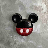 Glitter Mickey or Minnie Mini Magnet or Cover Minder