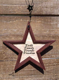 Americana Star Ornament - 10 Styles