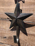 Antique Metal Wall Decor Indoor Outdoor Star Hook