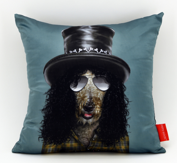 Gnash Dog Pets Rock Throw Pillow