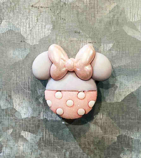 Pink Glitter Minnie Mini Magnet or Cover Minder