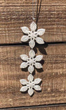 Glitter Snowflake Trio Ornament