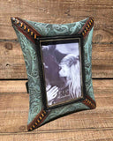 Turquoise Tooled Picture Frame