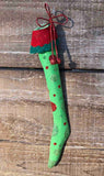 Large Metal Stocking Ornament - 3 Patterns