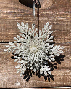 Glitter Snowflake Ornament