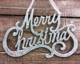 Glitter Merry Christmas Sign