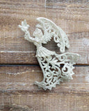 Silver Glitter Angel Ornament