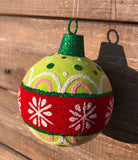 Round Glitter Ornament - 3 Styles