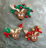 Reindeer Mini Magnet or Cover Minder