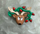 Reindeer Mini Magnet or Cover Minder