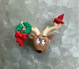 Reindeer Mini Magnet or Cover Minder