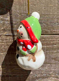 Ceramic Snowman Ornament - 3 Styles