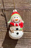 Ceramic Snowman Ornament - 3 Styles