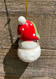 Ceramic Snowman Ornament - 3 Styles