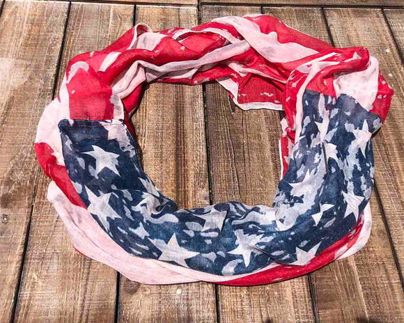 American Flag Infinity Scarf