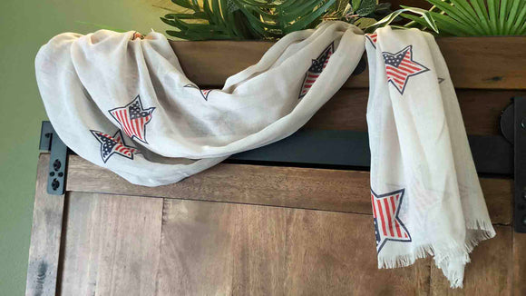 American Flag Star Scarf