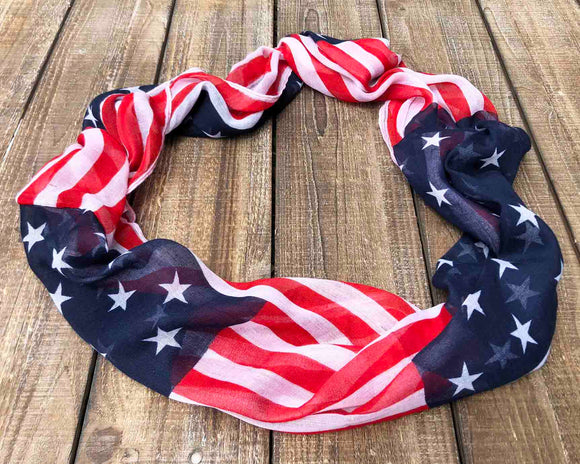 American Flag Infinity Scarf