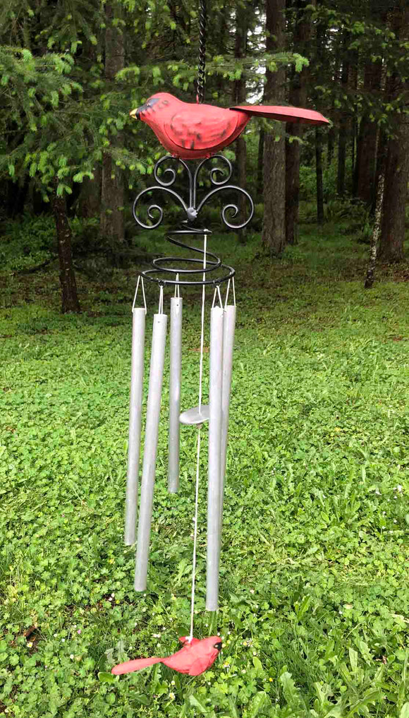 Red Birds Wind Chime