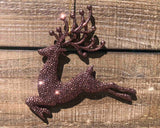 Glitter Reindeer Ornament