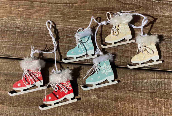 Christmas Ice Skates Ornament - 3 Colors