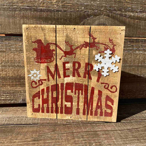 Christmas Wood Block - 2 Phrases