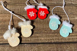 Christmas Mittens Ornament - 3 Colors