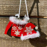 Christmas Sweater & Hat Ornament - 3 Colors