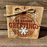 Christmas Wood Block - 2 Phrases