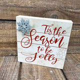 Christmas Wood Block - 3 Phrases