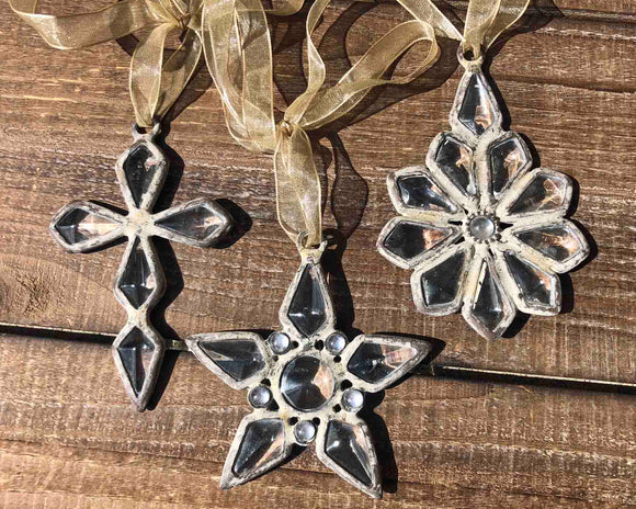 Leaded Glass Ornament - 3 Styles