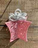 Glitter Filigree Present Ornament - 3 Styles