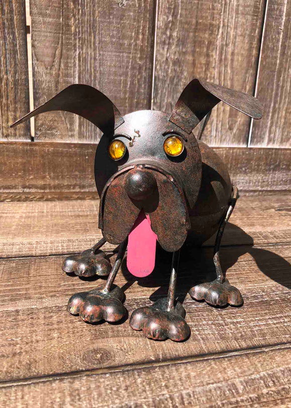 Metal Happy Dog