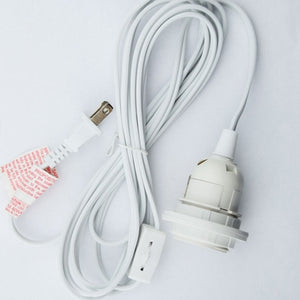 White Single Socket Pendant Light Lamp Cord for Star Lanterns