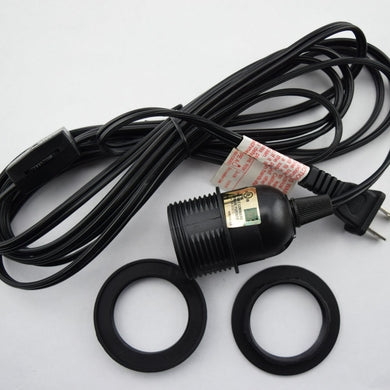 Black Single Socket Pendant Light Lamp Cord for Star Lanterns