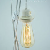 White Single Socket Pendant Light Lamp Cord for Star Lanterns